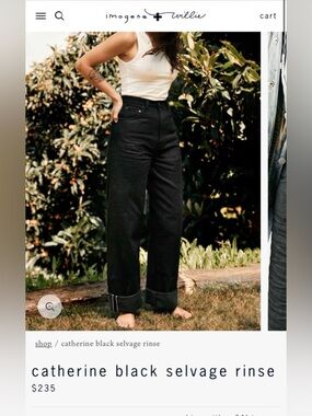 Imogene and Willie Catherine selvage black 26